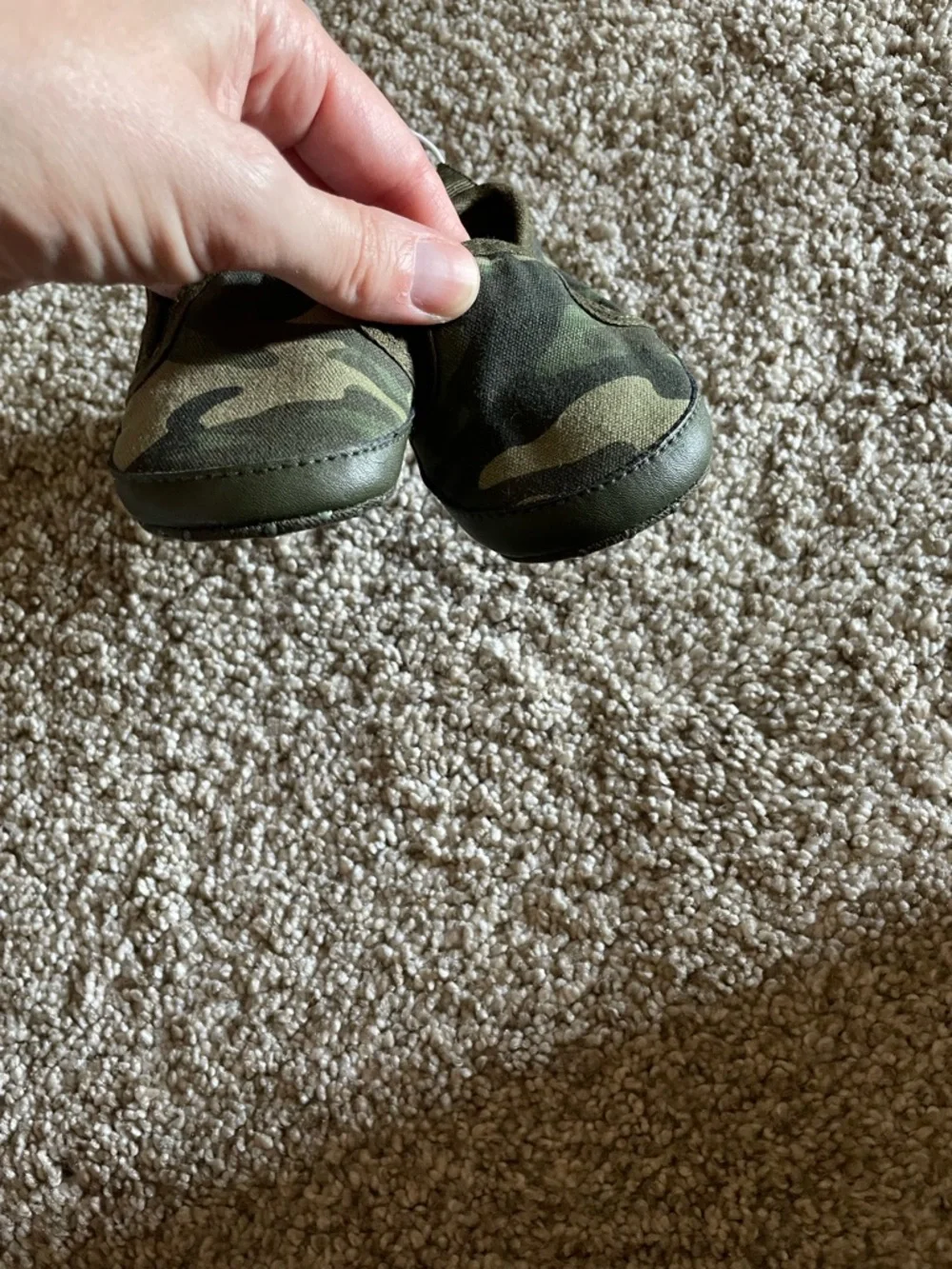 Old Navy Camo Slip-On Baby Shoes - Green